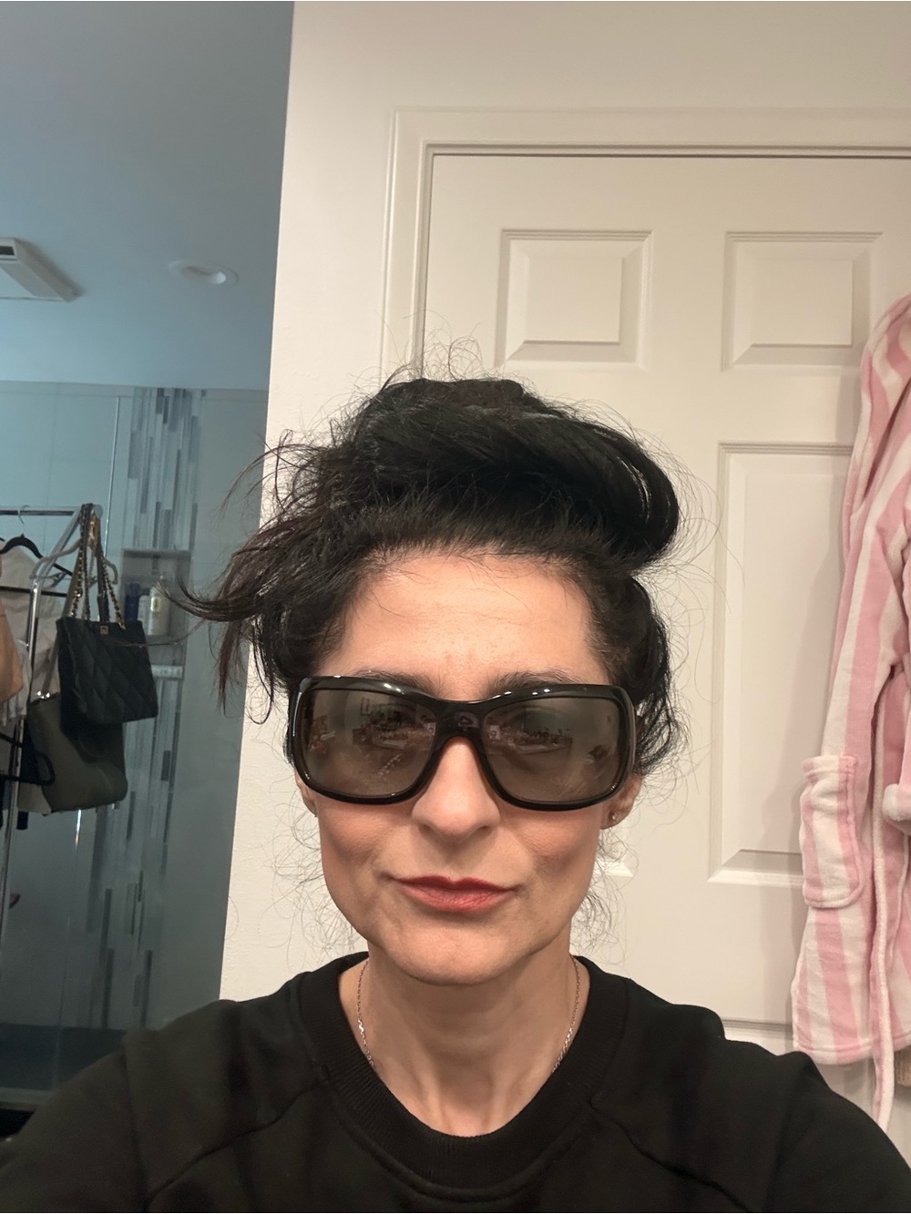 CHANEL Brown Black Tortoiseshell CC Logo Wrap Sunglasses - Picture 12 of 13
